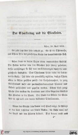 Der Charfreitag und die Eleusinien