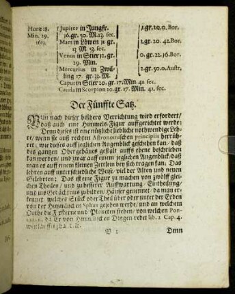 Der Fünffte Satz.