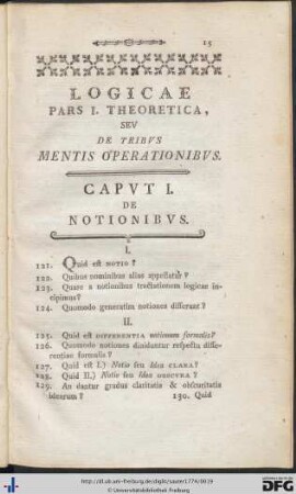 Caput I. De Notionibus.