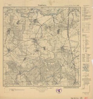 2061 (alte Nr.: 692) Standemin, Meßtischblatt (4cm - Karte)