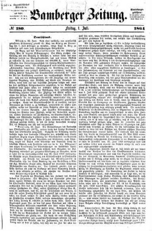 Bamberger Zeitung. 1864,7/12, 1864,7/12