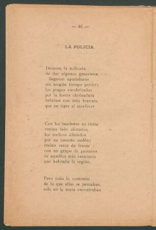La policía