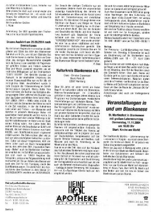 Veranstaltungen in und um Blankenese