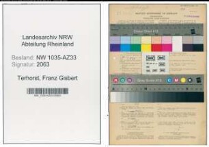 Entnazifizierung Franz Gisbert Terhorst , geb. 07.06.1895 (Gaertner)