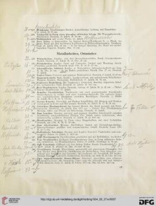 Metallarbeiten, Ostasiatica (Nr. 229-275)