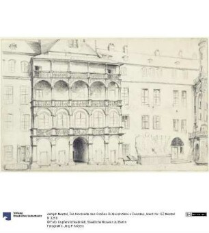 Die Nordseite des Großen Schlosshofes in Dresden
