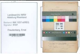 Entnazifizierung Ernst Freudenberg , geb. 08.01.1906 ()