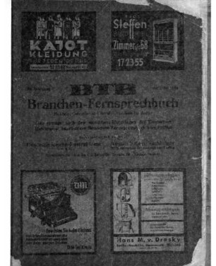 1940: Amtliches Fernsprechbuch für den Bezirk der Reichspostdirektion Berlin