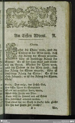 Am Ersten Advent