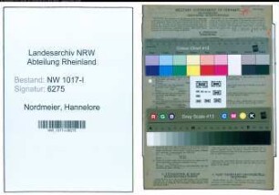 Entnazifizierung Hannelore Nordmeier , geb. 22.07.1922 ()