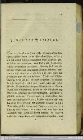 Leben des Boethius