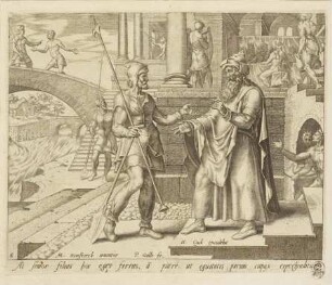 Der ältere Sohn macht dem Vater Vorwürfe, Blatt 6 aus der Folge "Das Gleichnis vom verlorenen Sohn"