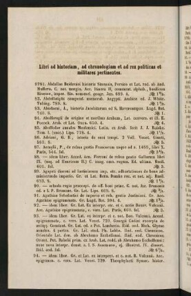 446-519, Libri ad historiam, ad chronologiam et ad res politicas et militares pertinentes