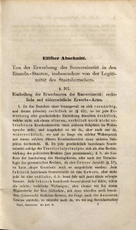 Grundsätze des gemeinen deutschen Staatsrechts : mit besonderer Rücksicht auf das allgemeine Staatsrecht und auf die neuesten Zeitverhältnisse, 2