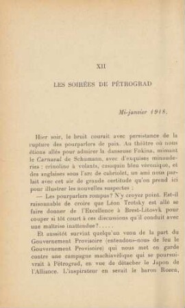 XII Les Soirées De Pétrograd
