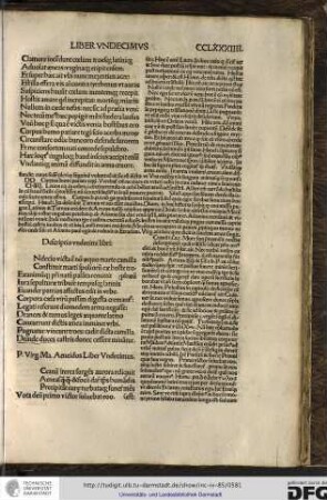 Publii Virgilii Maronis Aeneidos liber undecimus.