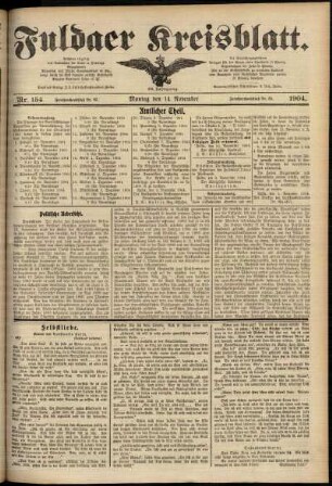 Ausgabe vom Montag, den 14. November 1904.
