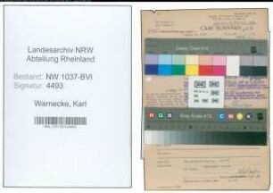 Entnazifizierung Karl Warnecke , geb. 01.11.1902 (Verw.Direktor)