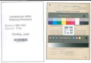 Entnazifizierung Josef Schilling , geb. 28.12.1908 (Beamter)