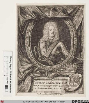 Bildnis August Wilhelm, Herzog zu Braunschweig-Lüneburg-Wolfenbüttel (reg. 1714-31)