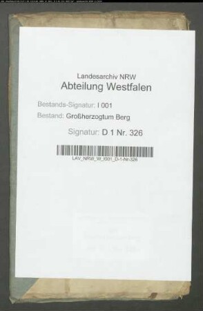 Prästationsregister von den Kirchspielen Saerbeck, Greven, Bauerschaft Waltrop (Kirchspiel Emsdetten), Riesenbeck, Hopsten, Bevergern und Emsbüren