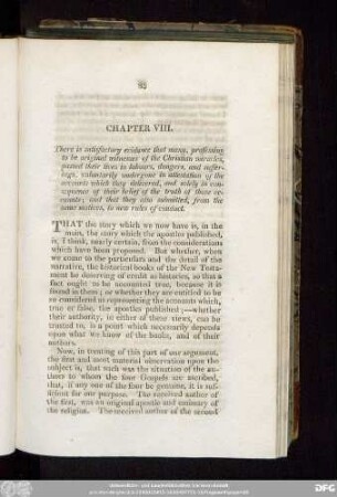 Chapter VIII. [The same proved, from the authority of our historical Scriptures]