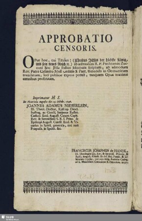 Approbatio Censoris