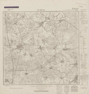 4350 (alte Nr.: 2472) Alt Döbern, Meßtischblatt (4cm - Karte)