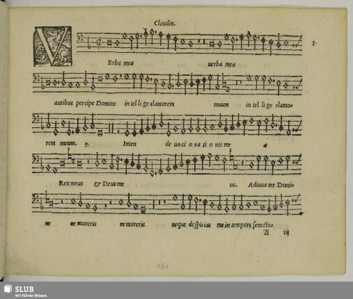 I. Sermisy, Claudin de: Verba mea auribus percibe Domine
