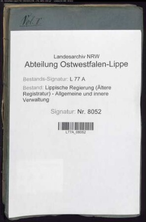 Wegeaufseher, Bd. 5