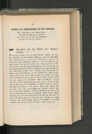 Kuckuck am Johannistage an seine Kollegen.