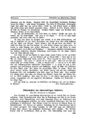 Diktatfehler des schwerhörigen Schülers