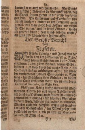 Der Sechste Bericht vom Fegfewr.