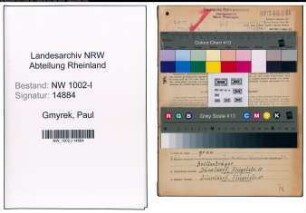 Entnazifizierung Paul Gmyrek, geb. 09.05.1900 (Buchhalter)