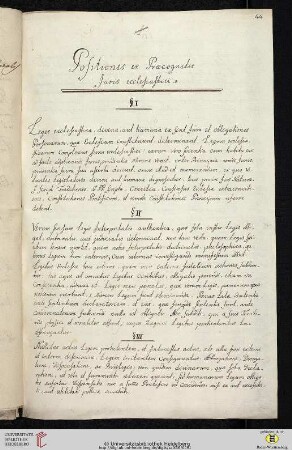 Positiones ex Præcognitis Juris ecclesiastici