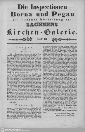 Eythra (Beschluß), Bösdorf, Oberfrankenhain, Hopfgarten, Zedtlitz : 18. Lieferung