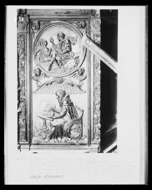 Der Evangelist Matthäus mit dem Kirchenvater Hieronymus