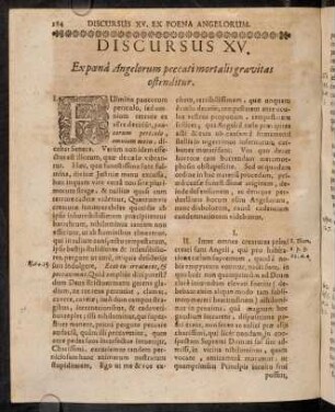 184-195, Discursus XV. Ex poena Angelorum peccati mortalis gravitas ostenditur.