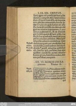 De Vi Bonorum Raptorum. Titulus II.