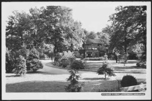 Dresden, Bad Weißer Hirsch, Lesehalle im Städtischen Kurpark