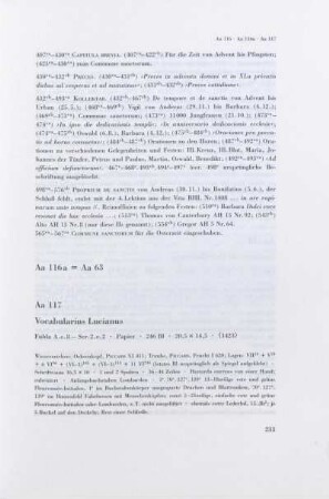 Aa 117. Vocabularius Lucianus