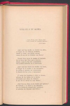 Vuelve á tu aldea
