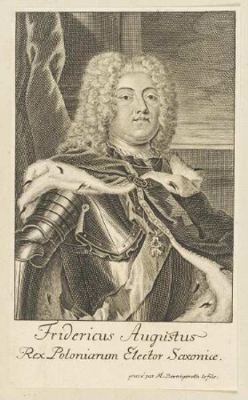 Bildnis des Fridericus Augustus Rex Poloniarum