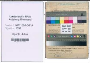 Entnazifizierung Julius Specht , geb. 26.08.1913 (Bahnpolizist)