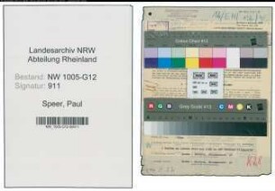 Entnazifizierung Paul Speer , geb. 02.04.1893 (Elektroingenieur)