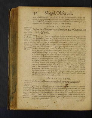 Observatio XLVI. Instantiae abbreuiatio per statutum, vel rescriptum, est lietia et valet.