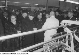 Besuch des stellvertretenden Ministerpräsidenten der Sowjetunion Anastas Mikojan auf der Leipziger Frühjahrsmesse