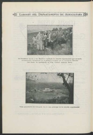 Labores del Departamento de Agricultura [Fotografías]