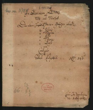 Der Herr schaffet deinen Grenzen Friede; V (3), vl (2), trb, bc