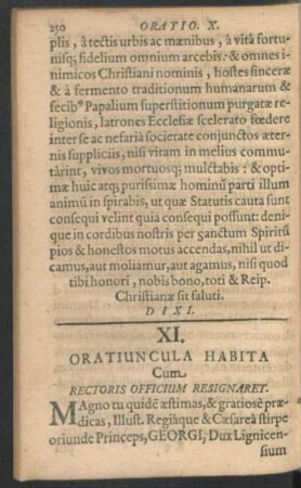 Oratio XI.